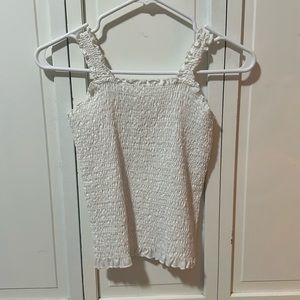 White ribbed tank top